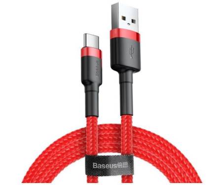 Кабель Baseus Cafule Cable USB for Type-C 3 A 1 м Red (CATKLF-B09) 1