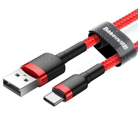 Кабель Baseus Cafule Cable USB for Type-C 3 A 1 м Red (CATKLF-B09) 3