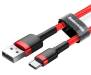 Кабель Baseus Cafule Cable USB for Type-C 3 A 1 м Red (CATKLF-B09) 3