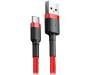 Кабель Baseus Cafule Cable USB for Type-C 3 A 1 м Red (CATKLF-B09) 2
