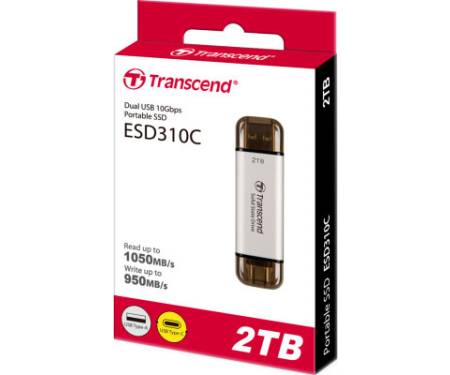 Накопичувач SSD USB 3.2 2TB ESD310 Transcend (TS2TESD310S)