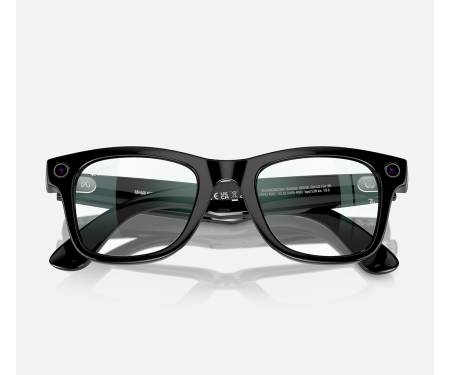 Смарт-окуляри Meta Wayfarer Shiny Black Frame Clear Lenses (RW4006 601/SB 50-22) 4