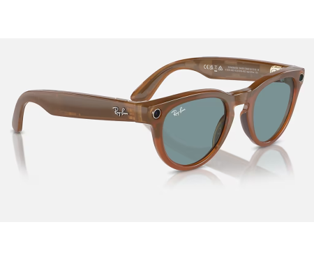 Смарт-очки Meta Headliner Shiny Caramel Transparent Frame/Teal Blue Lenses RW4009 670680 50-23 2