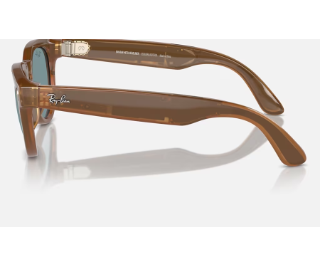 Смарт-очки Meta Headliner Shiny Caramel Transparent Frame/Teal Blue Lenses RW4009 670680 50-23 4