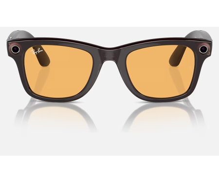 Смарт-окуляри Meta Wayfarer Shiny Rebel Black Frame Amber Lenses (RW4006 675385 50-22) 3
