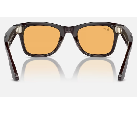 Смарт-окуляри Meta Wayfarer Shiny Rebel Black Frame Amber Lenses (RW4006 675385 50-22) 4