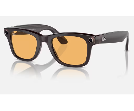 Смарт-окуляри Meta Wayfarer Shiny Rebel Black Frame Amber Lenses (RW4006 675385 50-22) 1