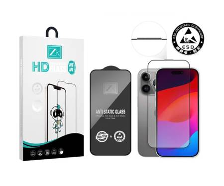 Защитное стекло для iPhone 15 Pro ZK Screen Black