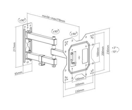 Кронштейн ITech LCD523B