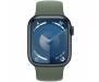 Apple Watch Series 9 GPS 41mm Midnight Aluminum Case with Cypress Solo Loop - Size 3 (MR9L3+MTE73) 2