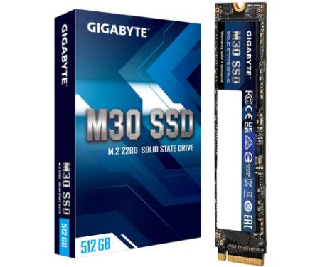 Накопичувач SSD M.2 2280 512GB GIGABYTE (GP-GM30512G-G)