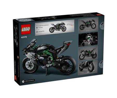 Конструктор LEGO Technic Мотоцикл Kawasaki Ninja H2R 643 деталі (42170)