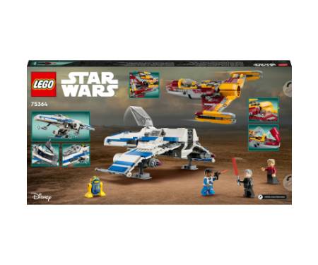Конструктор LEGO Star Wars Винищувач Нової Республіки E-Wing проти Зоряного винищувача Шин Хаті 1056 деталей (75364)