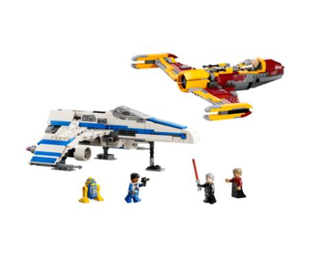 Конструктор LEGO Star Wars Винищувач Нової Республіки E-Wing проти Зоряного винищувача Шин Хаті 1056 деталей (75364)