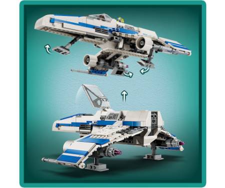 Конструктор LEGO Star Wars Винищувач Нової Республіки E-Wing проти Зоряного винищувача Шин Хаті 1056 деталей (75364)