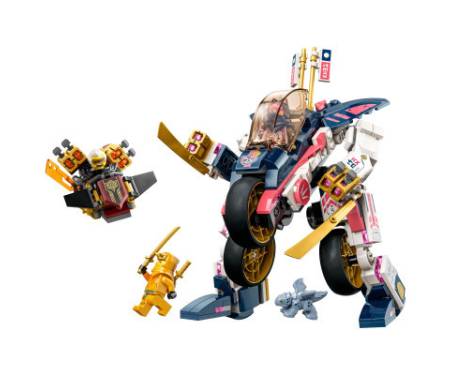 Конструктор LEGO Ninjago Перегоновий робобайк-трансформер Сори 384 деталей (71792)