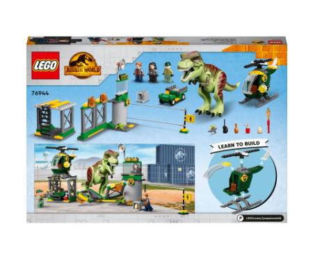 Конструктор LEGO Jurassic World Втеча Тиранозавра 140 деталей (76944)