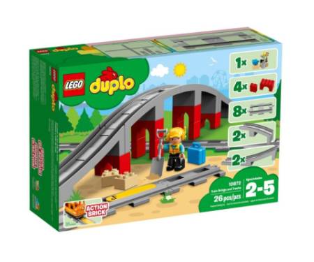 Конструктор LEGO Залізничний міст і рейки (10872)