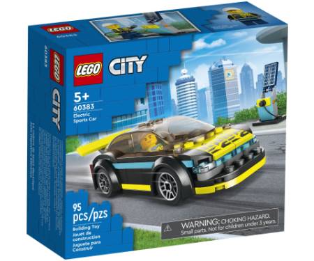Конструктор LEGO City Електричний спортивний автомобіль 95 деталей (60383)