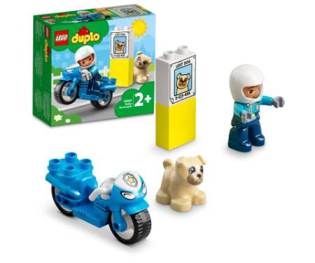 Конструктор LEGO DUPLO Town Поліцейський мотоцикл 5 деталей (10967)