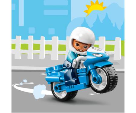 Конструктор LEGO DUPLO Town Поліцейський мотоцикл 5 деталей (10967)