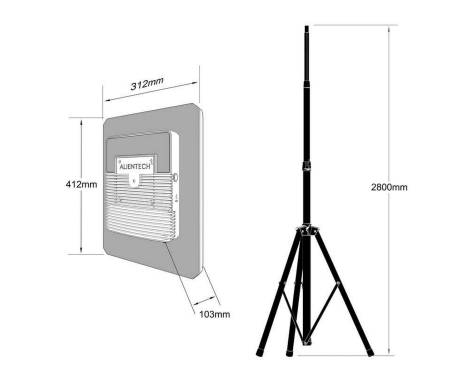 Підсилювач сигналу антени ALIENTECH DEIMOX (DMX-09122450DSB)
