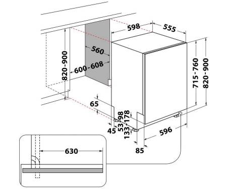 Встраиваемая посудомоечная машина Whirlpool W7IHP42L