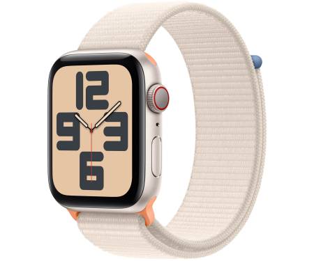 Apple Watch SE 2 GPS + Cellular 44mm Starlight Aluminum Case w. Starlight Sport Loop (MRH13/MRH23) 1