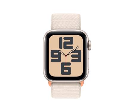 Apple Watch SE 2 GPS + Cellular 40mm Starlight Aluminum Case w. Starlight Sport Loop (MRG33/MRG43) 2