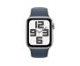 Apple Watch SE 2 GPS + Cellular 40mm Silver Aluminum Case w. Storm Blue Sport Band - S/M (MRGH3/MRGJ3) 2