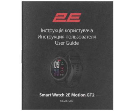 Смарт-годинник 2E Motion GT2 47mm Black-Red (2E-CWW21BKRD)