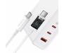 Мережевий зарядний пристрій Baseus GaN5 Pro Fast Charger 2C+U 140W White w/Type-C to Type-C cable (CCGP100202) 2