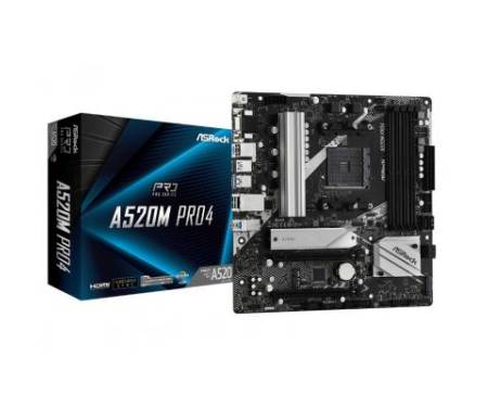 Материнська плата ASRock A520M PRO4
