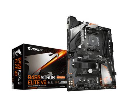 Материнська плата GIGABYTE B450 AORUS ELITE V2
