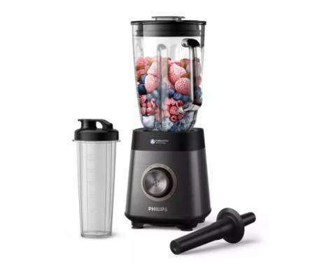 Блендер Philips стаціонарний Series 5000, 1200Вт, чаша-2000мл, скло, склянка в ко (HR3041/00)
