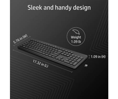 Клавіатура HP 230 Wireless UA Black (3L1E7AA)