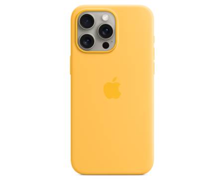 Чохол для Apple iPhone 15 Pro Max Silicon Case with MagSafe - Sunshine (MWNP3) 1
