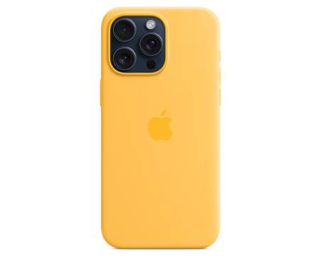 Чохол для Apple iPhone 15 Pro Max Silicon Case with MagSafe - Sunshine (MWNP3) 2