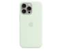 Чохол для Apple iPhone 15 Pro Max Silicon Case with MagSafe - Soft Mint Copy 1