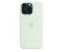 Чохол для Apple iPhone 15 Pro Max Silicon Case with MagSafe - Soft Mint Copy 2