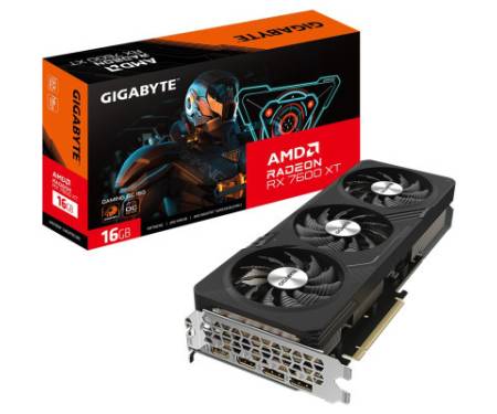 Відеокарта GIGABYTE Radeon RX 7600 XT 16Gb GAMING OC (GV-R76XTGAMING OC-16GD)