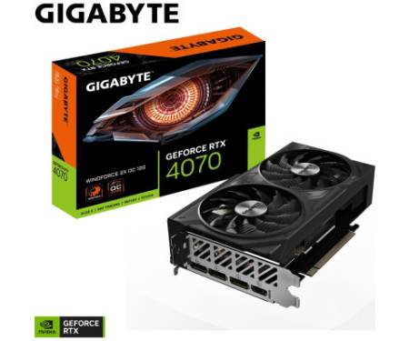 Відеокарта GIGABYTE GeForce RTX4070 12Gb WINDFORCE OC (GV-N4070WF2OC-12GD)