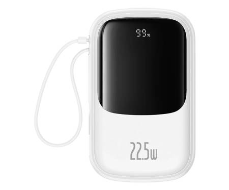 Power Baseus Qpow Pro+ 20000mAh 22.5W with Built-in USB-C Cable White (P10067103213-00) 1