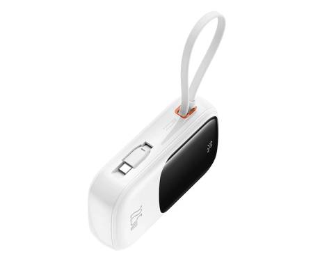 Power Baseus Qpow Pro+ 20000mAh 22.5W with Built-in USB-C Cable White (P10067103213-00) 3