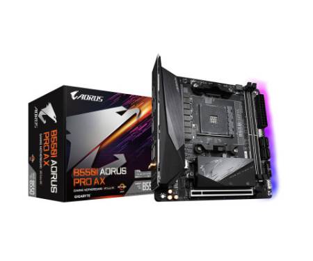 Материнська плата GIGABYTE B550I AORUS PRO AX