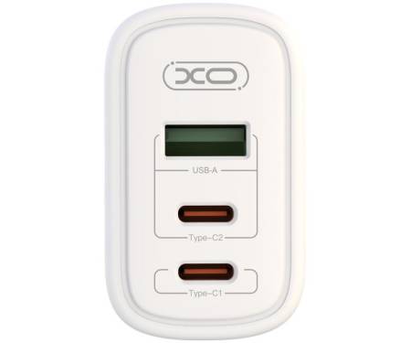 Сетевое зарядное устройство XO CE04 Double GaN 45/65W + Type-C White 4