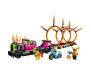 Конструктор LEGO City Stuntz Завдання із каскадерською вантажівкою та вогняним колом 479 деталей (60357)