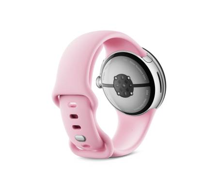 Смарт-часы Google Pixel Watch 3 41mm Wi-Fi Polished Silver Aluminum Case / Rose Quartz Active Band 2
