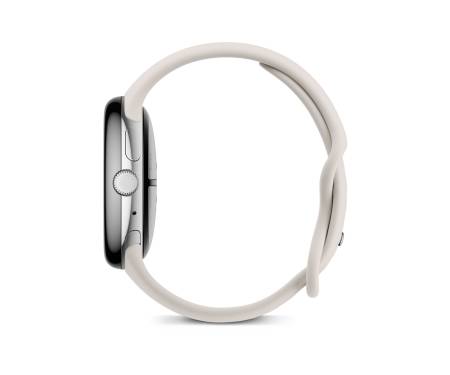 Смарт-часы Google Pixel Watch 3 45mm LTE Polished Silver Aluminum Case / Porcelain Active Band 3