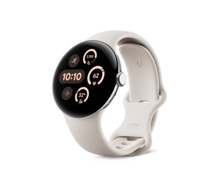 Смарт-часы Google Pixel Watch 3 41mm LTE Polished Silver Aluminum Case / Porcelain Active Band 1